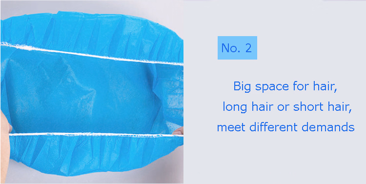 100 Pack Disposable Elastic Bouffant Caps-Latex Free- Hair Restraint- Head Cover- Medical, Food Service, Cooking, Labs