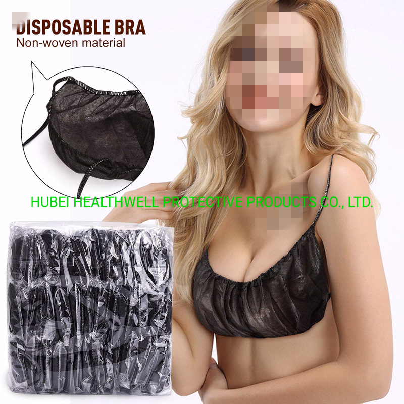 Salon Use Disposable Non Woven Bra Beautiful Bra Sexy Bra Design Disposable Bra, Disposable Nonwoven Bra