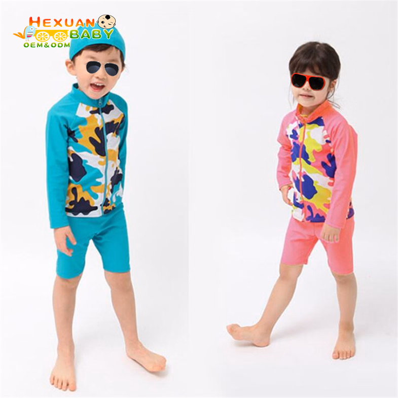 New Kids Swimsuit, Baby Girls Bikini, Children Swimwear Waterproof Kids Training Swimwear with Shark Printed Design