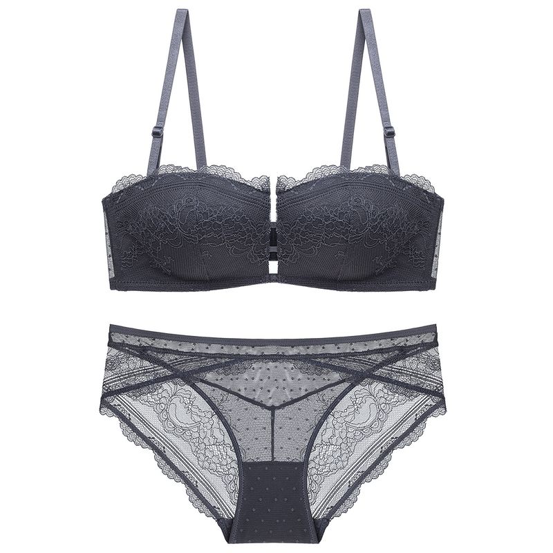 2020 Women's Sexy Wire Free French Style Bra Set M1840